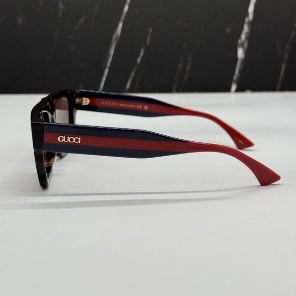 NEW GUCCI GG1868S 002 HAVANA BLUE RED UNISEX SUNGLASSES GUCCI main image 12